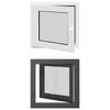 vidaXL Kellerfenster RISOR 60 x 60 cm PVC und Glas Anthrazit