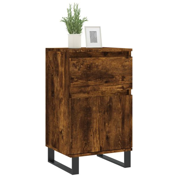 vidaXL Sideboard Räuchereiche 40x35x70 cm Holzwerkstoff