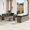 vidaXL Gartensofa-set mit Kissen 11 pcs Grau