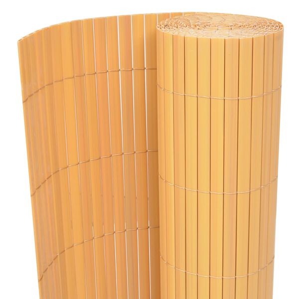 vidaXL Gartenzaun Gelb 150 x 300 cm PVC