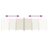 vidaXL Seitenmarkise Ausziehbar Creme 180x600 cm