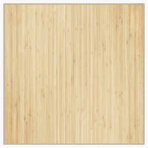 vidaXL Teppich Quadratisch Hell Natur 100x100 cm Bambus