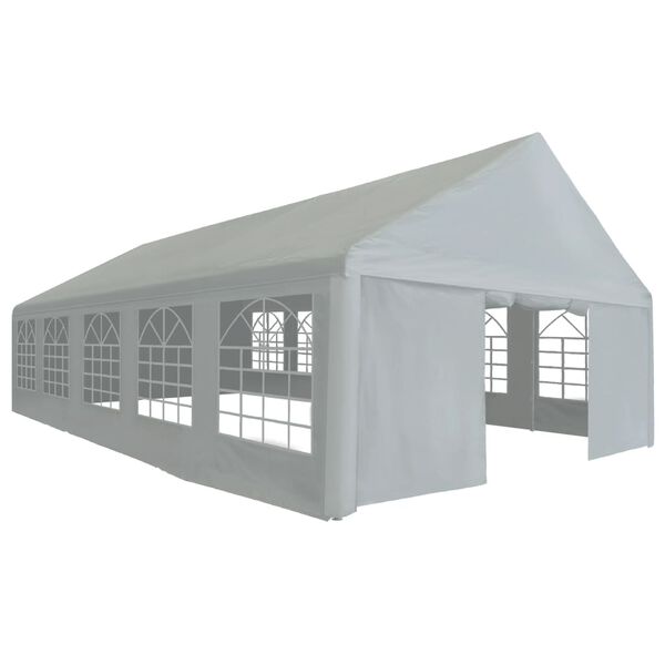 vidaXL Partyzelt PE 5x10 m Grau