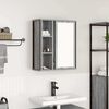 vidaXL Bad-Wandschrank mit Spiegel Grau Sonoma 50x21x60 cm