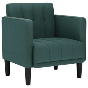vidaXL Sessel mit Armlehnen Dunkelgr&uuml;n 53 cm Stoff