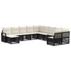 vidaXL Gartensofa-set 11 stk. Schwarz Poly-Rattan