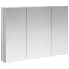 vidaXL Badezimmerspiegelschrank Graues Sonoma 100 x 14,5 x 70 cm