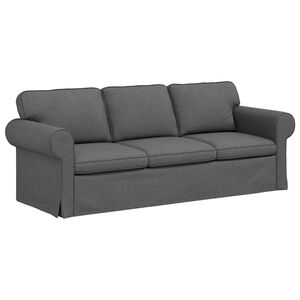 vidaXL Sofa Dunkelgrau 215 x 82 x 80 cm Stoff