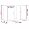 vidaXL Aquariumst&auml;nder Artisan Oak 101x41x58 cm Holzwerkstoff