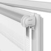 vidaXL Doppelrollo Seitenzug 100 x 175 cm wei&szlig;