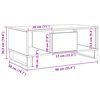 vidaXL Couchtisch Artisan-Eiche 90x50x36,5 cm Holzwerkstoff