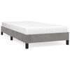 vidaXL Bettgestell ohne Matratze Hellgrau 90x200 cm Samt