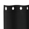 vidaXL Verdunkelungs-Vorh&auml;nge mit Ringen 2 pcs Schwarz 245 x 140 cm