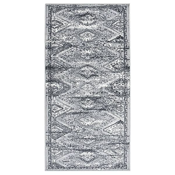 vidaXL Teppichl&auml;ufer BCF Orientalisch Grau 80x150 cm