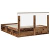 vidaXL Bettrahmen Altholz 160 x 200 cm Massives Kiefernholz