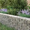 vidaXL Gabionen-Hochbeet Verzinkter Stahl 100x100x20 cm