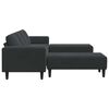 vidaXL Wohnzimmer Couch 3 pcs Schwarz