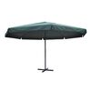 vidaXL Sonnenschirm Gr&uuml;n Aluminium 500 cm