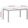 vidaXL 7-tlg. Garten-Essgruppe Poly Rattan Grau