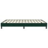 vidaXL Boxspringbett ohne Matratze Dunkelgr&uuml;n 140x210 cm Samt
