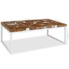 vidaXL Couchtisch Teak Harz 110x60x40 cm