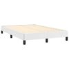 vidaXL Boxspringbett mit Matratze & LED Wei&szlig; 120x190 cm Kunstleder