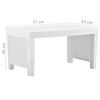 vidaXL Garten-Lounge-Set mit Auflagen 4-tlg. Kunststoff Wei&szlig;