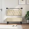 vidaXL H&auml;ngevorderseite Wandmontiert Creme 110 x 55 x 7 cm Stoff
