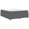 vidaXL Bettrahmen mit Matratze Dunkelgrau 180 x 200 cm Stoff
