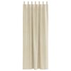 vidaXL Verdunkelungsvorh&auml;nge 2 pcs Creme 140 x 260 cm Samt