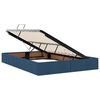 vidaXL Aufbewahrungsbett mit Matratze Blau 120 x 200 cm Holzwerkstoff