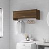 vidaXL Kleiderschrank Braun Eichen-Optik 100x32,5x35 cm Holzwerkstoff