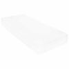 vidaXL Tag-Bett mit Matratze Wachsbraun und Wei&szlig; 90 x 200 cm