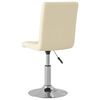 vidaXL Esszimmerst&uuml;hle 4 Stk. Drehbar Creme Stoff