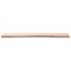 vidaXL Schreibtischplatte 80x(36-40)x2,5 cm Massivholz Buche