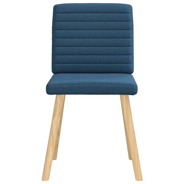 vidaXL Esszimmerst&uuml;hle 4 Stk. Blau Stoff