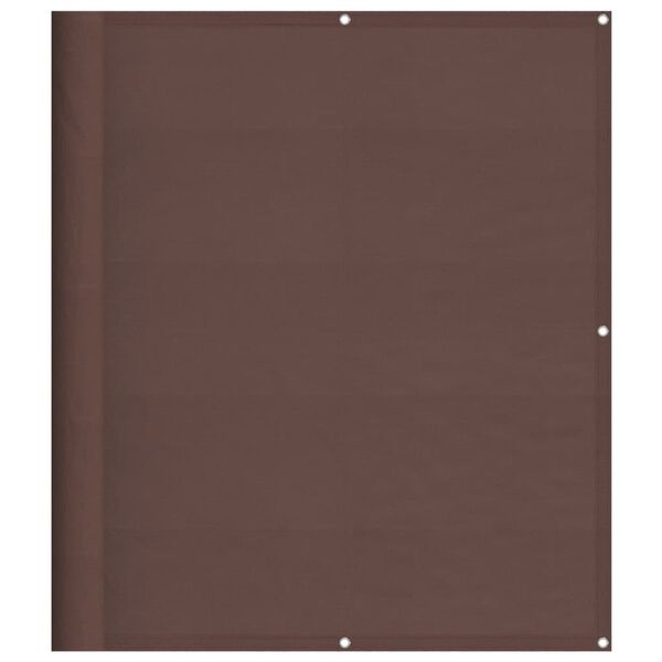 vidaXL Balkon-Sichtschutz Braun 120x800 cm 100 % Polyester-Oxford