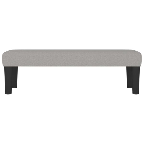 vidaXL Sitzbank Hellgrau 100x30x30 cm Stoff