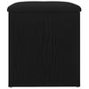 vidaXL Sitzbank mit Stauraum Schwarz Eichen-Optik 42 x 42 x 45 cm