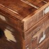 vidaXL Aufbewahrungsbox mit Speicher mit T&uuml;r Braun Massivholz Mango