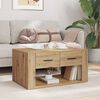 vidaXL Couchtisch Artisan-Eiche 80 x 50 x 40 cm Holzwerkstoff