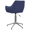 vidaXL Esszimmerst&uuml;hle 4 Stk. Drehbar Blau Stoff