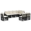 vidaXL Gartensofa-set 8 stk. Schwarz Poly-Rattan