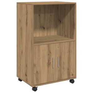 vidaXL Rollschrank Artisan-Eiche 55x40x91 cm Holzwerkstoff