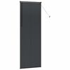 vidaXL Balkenjalousien mit Vorh&auml;ngen Schwarz 220 x 80 cm Aluminium