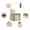 vidaXL Massagesessel Creme Stoff