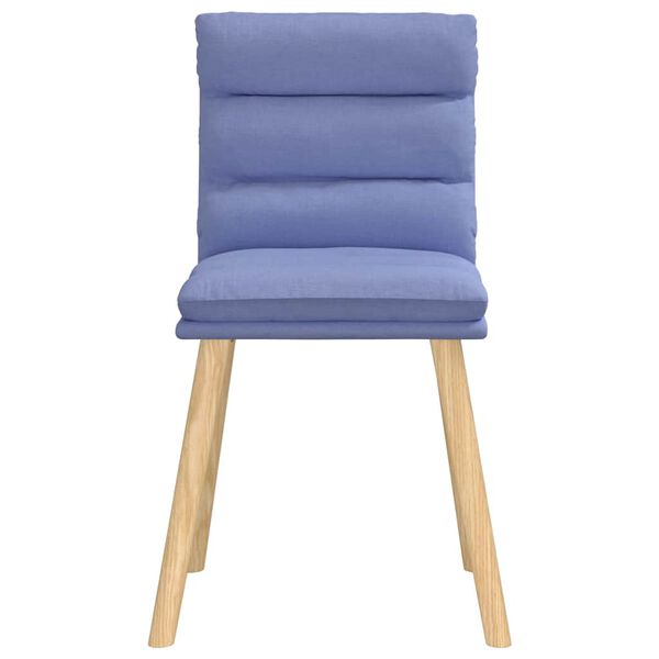 vidaXL Esszimmerst&uuml;hle 4 Stk. Jeansblau Stoff