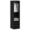 vidaXL Kleiderschrank Schwarz Eichen-Optik 50 x 50 x 200 cm