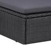 vidaXL 9-tlg. Garten-Essgruppe Poly Rattan Schwarz