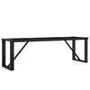 vidaXL Couchtisch-Gestell in O-Form 140x30x43 cm Stahl